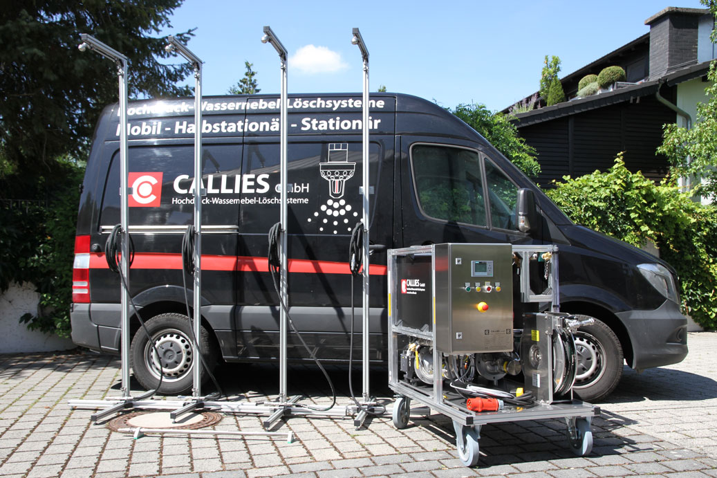 Callies Hochdruck-Wassernebel-Löschsysteme