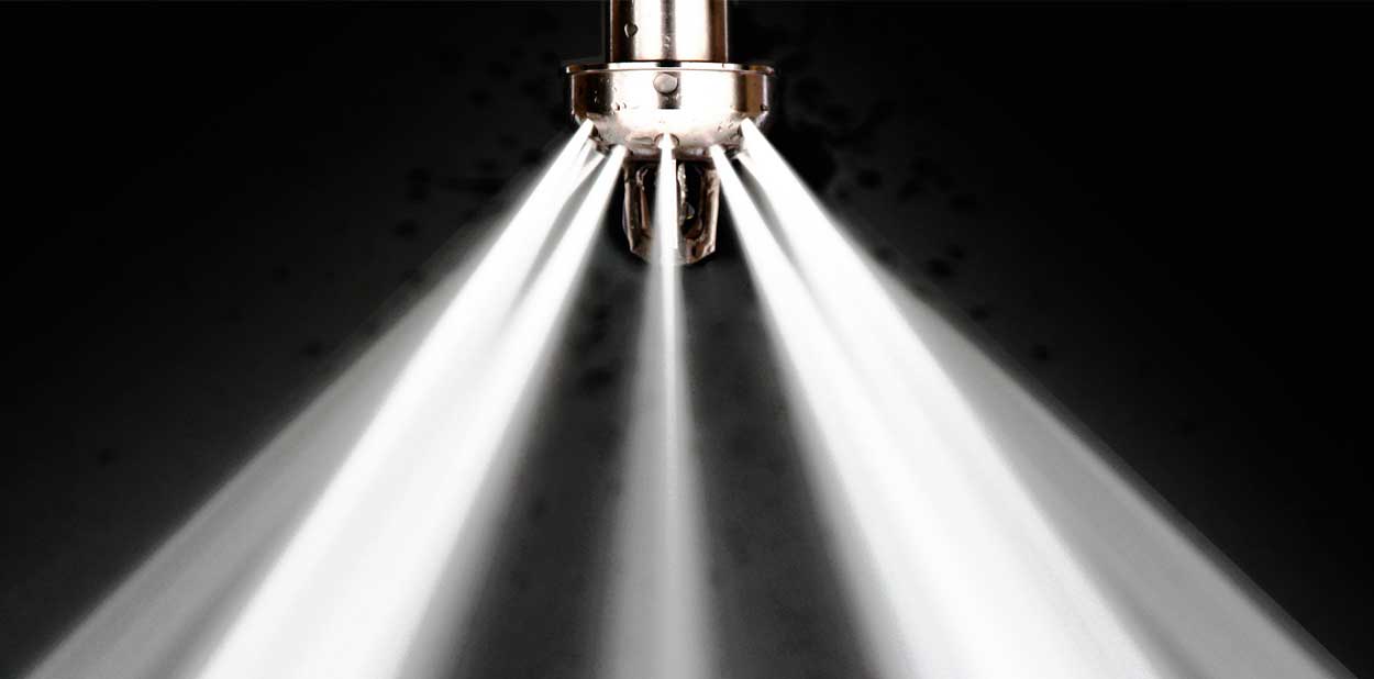 High pressure water mist nozzle